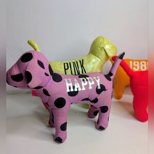 Victoria's Secret PINK Plush Dog Collectibles LOT of 4
